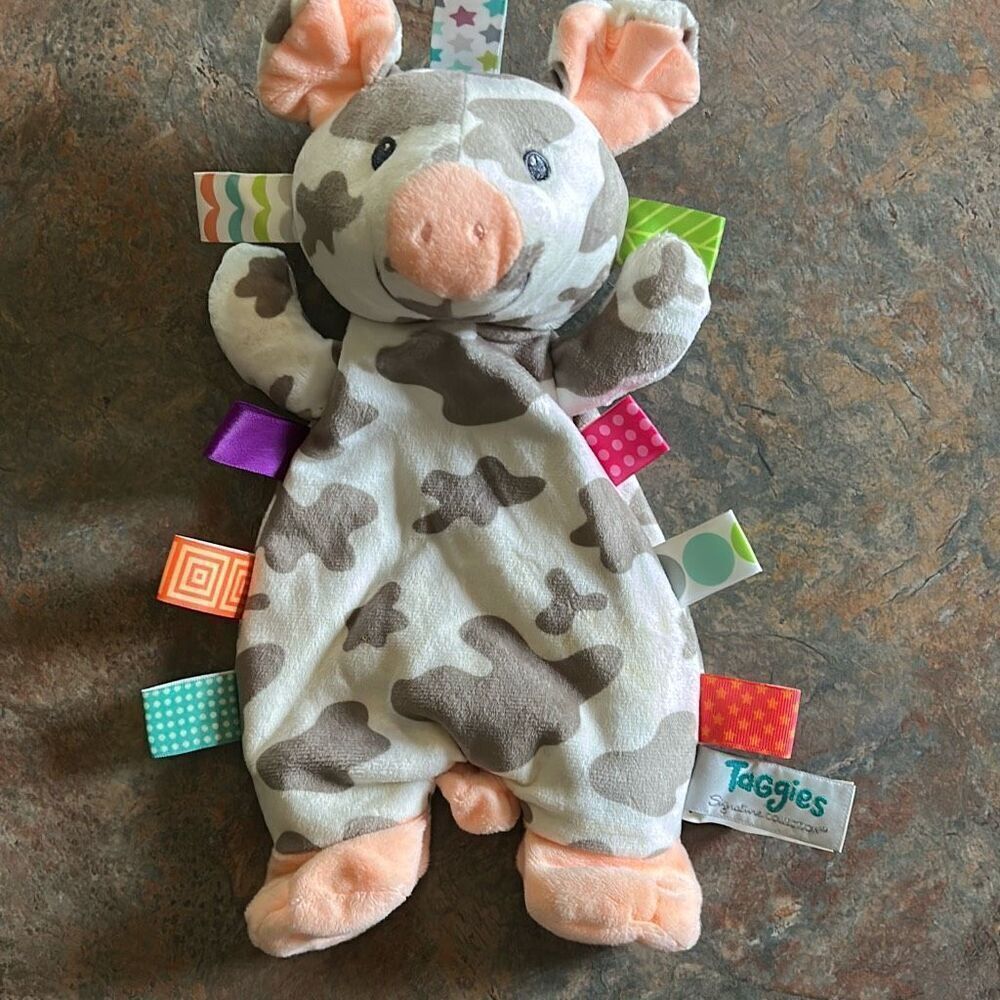 Baggies Patches The Pig Lovey 12” Baby Toy Comfort Soothes